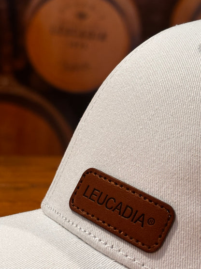 Leucadia® White and Leather Cap