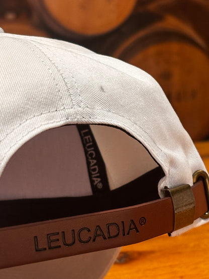 Leucadia® White and Leather Cap